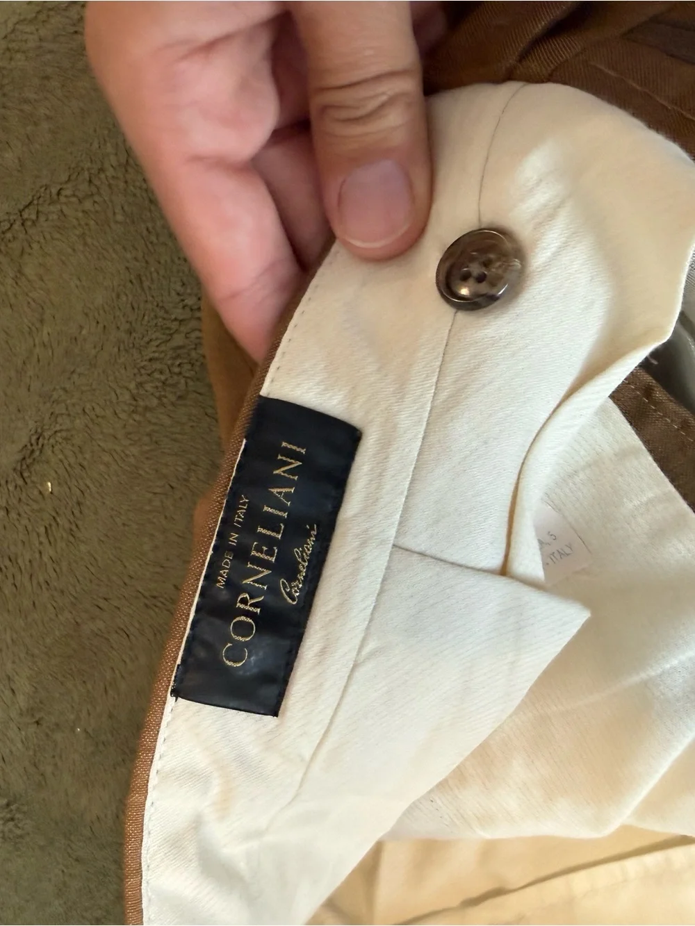 Corneliani Men's Light Brown Chinos